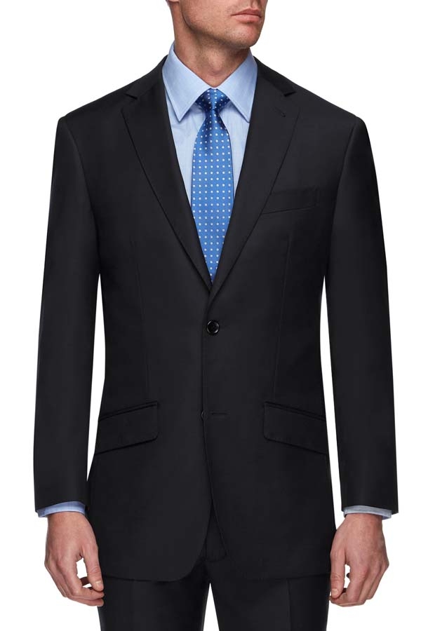 1 trouser suit. Superfine Merino Wool. Plain Navy - Roman Daniels