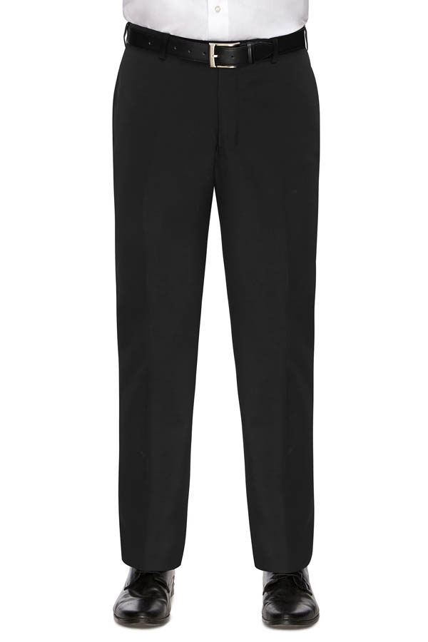 Aqualana Plain Black Trouser Suit | Roman Daniels Suit Club