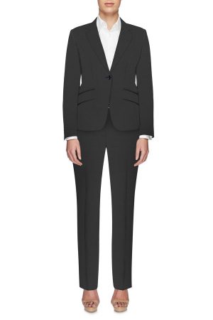 Ladies 1 button Suit, Aqualana - Charcoal Grey