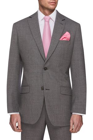 Pure Wool 1 trouser suit - Grey Birdseye