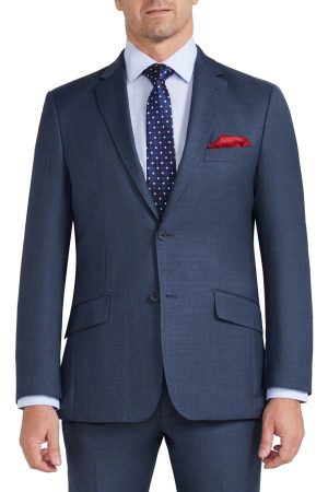 1 Trouser Pure Wool Suit - Blue Serge