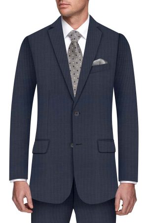 Super 130 Blue Houndstooth Suit