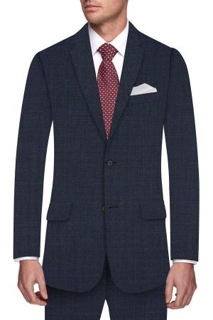 Super 130 Blue Texture Suit