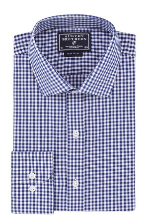 Blue Check, Extra Slim Fit, Button Cuff shirt