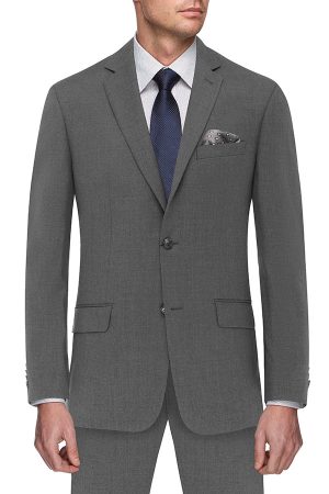 1 trouser Suit,  Pure Wool - Grey Melange