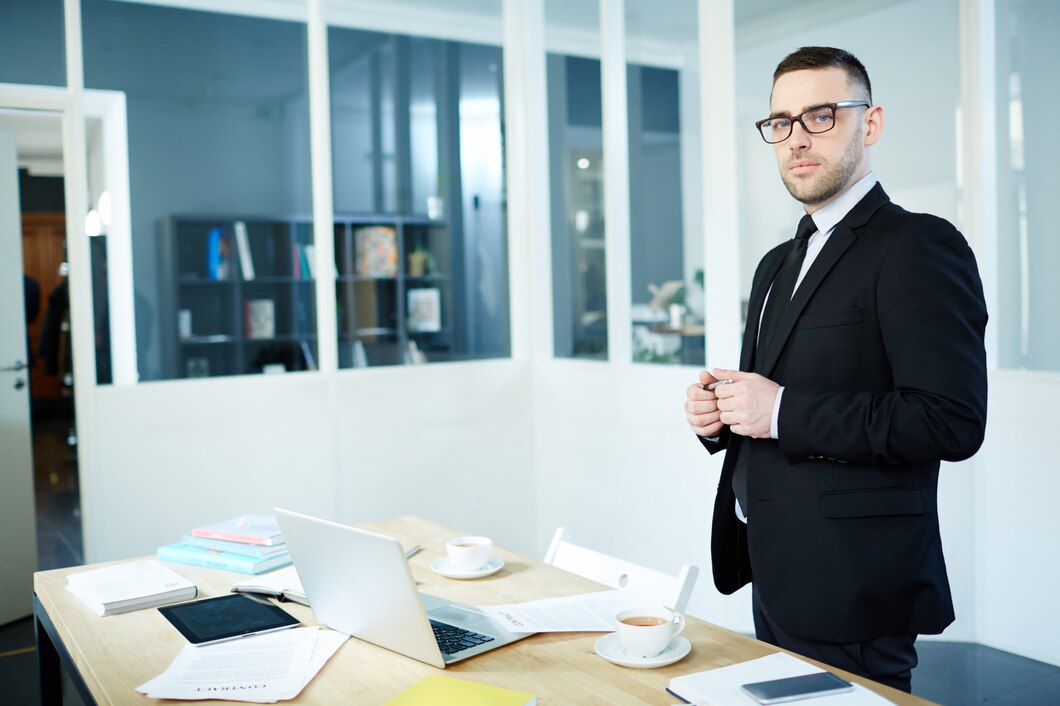 A corporate professional in Made to Measure Suit