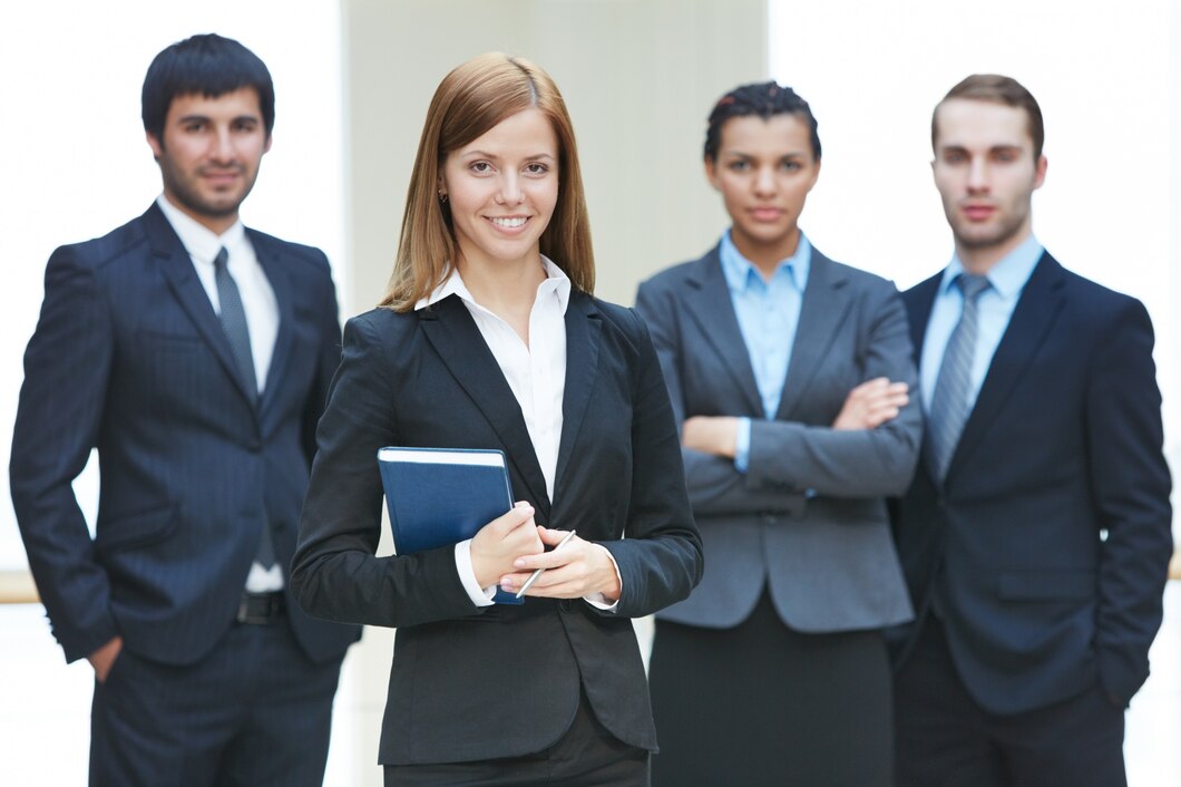 Corporate professionals in suit