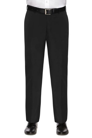 Mens suit trousers, Plain Black
