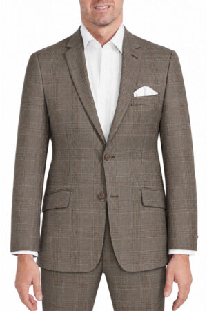 Super 130 Brown Check Suit