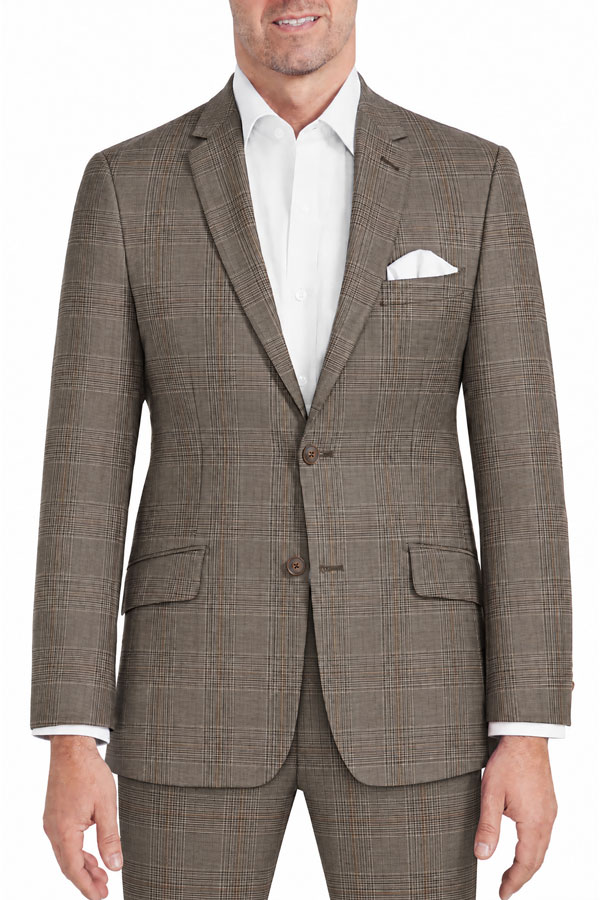 Super 130 Brown Check Suit